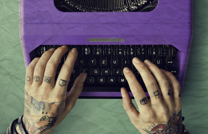 Submit Typewriter Background